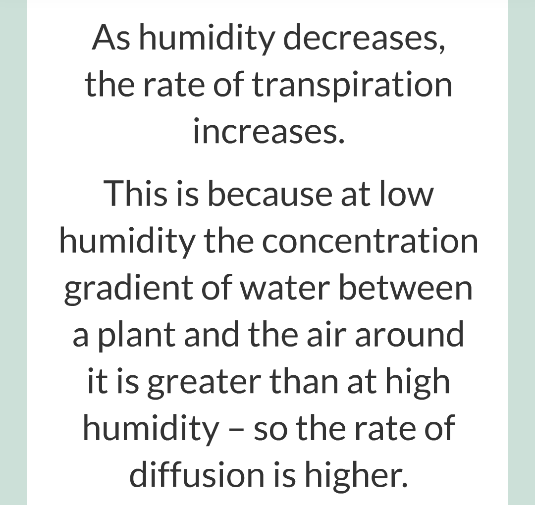 ../../../Biology/Biology Flashcards/0610 MC Questions from Key Cards/2 - Organization/12 - Transpiration and Translocation/16.png