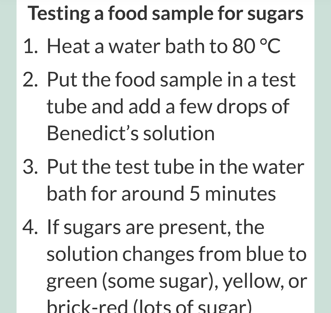../../../Biology/Biology Flashcards/0610 MC Questions from Key Cards/2 - Organization/4 - Food Tests/02.png