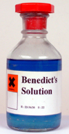 A bottle of Benedict's solution