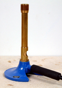 A Bunsen burner