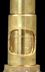 Bunsen burner airhole closed