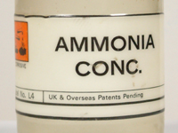 Concentrated ammonia bottle