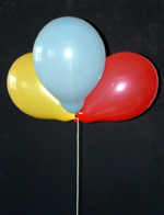 Some helium filled balloons