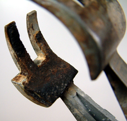 A burnt clamp