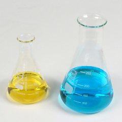 Two conical flasks