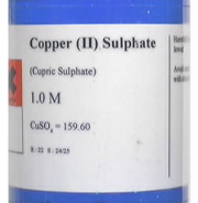 A bottle of copper(II) sulphate