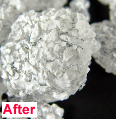 Sodium carbonate decahydrate after efflorescence