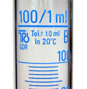 100 ml measuring cylinder accuracy ± 1.0 ml