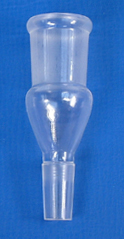 An expansion adapter - allows different joint size glassware to be attached