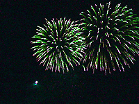 Flame colours are used in fireworks