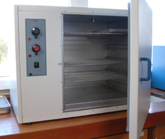 A laboratory oven