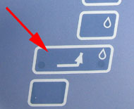 This button starts the slow rise in temperature