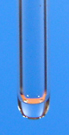 A sealed melting point tube