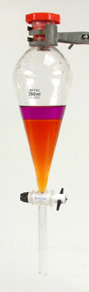 A separating funnel