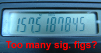 Too many sig figs