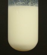 Pale yellow silver iodide precipitate