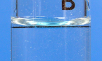 Volumetric flask made correctly up to the mark