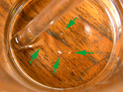 Solution with some undissolved solid present