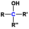 Tertiary alcohols have no hydrogen atom attached to the alcohol carbon atom