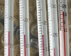Thermometers in a drawer - don't always believe what you read! (They should all be reading the same temperature)