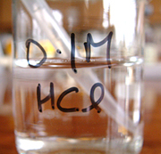 A labelled beaker