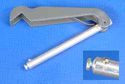 A tube cutter and insert showing diamond point