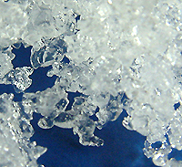 Some colourless zinc nitrate-6-water crystals